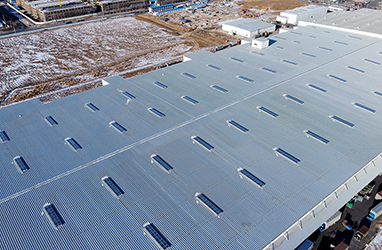 三角型连体电动消防排烟天窗