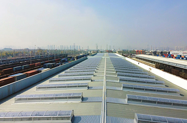 圆拱侧开型电动排烟天窗